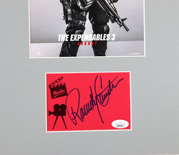 Randy Couture Signed Framed 11x17 Expendables Poster Display JSA