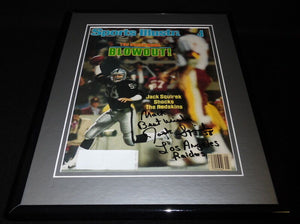 Jack Squirek Signed Framed 1984 Sports Illustrated Magazine Cover Raiders