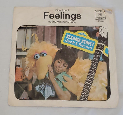 VINTAGE 1970 Sesame Street Feelings 45 RPM Big Bird Susan CC75008