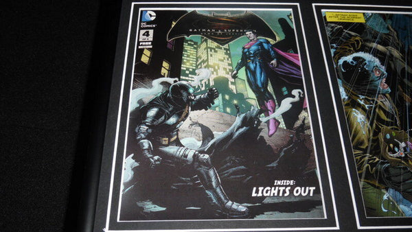 Batman v Superman Lights Out Framed 11x14 Comic Book Display 