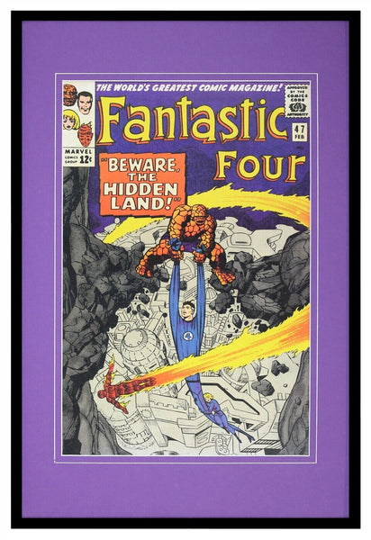 Fantastic Four #47 Marvel Framed 12x18 Official Repro Cover Display