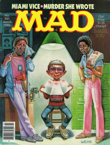 ORIGINAL Vintage 1986 Mad Magazine #261 Miami Vice Don Johnson