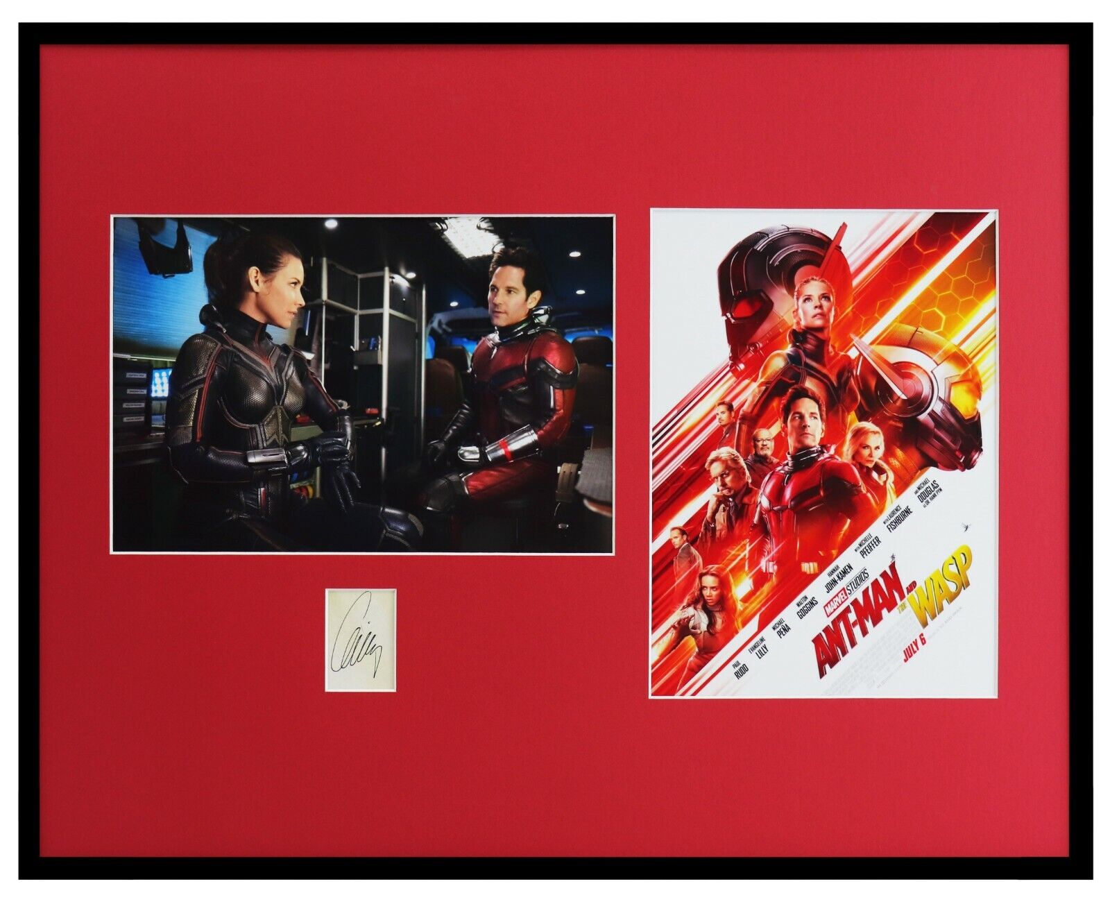 Evangeline Lilly Signed Framed 16x20 Ant Man Wasp Photo Poster Set PREMIERE 