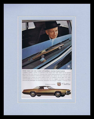 1968 Cadillac Fleetwood Eldorado Framed 11x14 ORIGINAL Vintage Advertisement