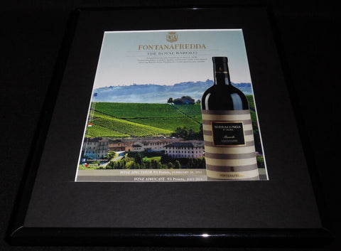 2015 Fontanafredda Serralunga Wine 11x14 Framed ORIGINAL Advertisement