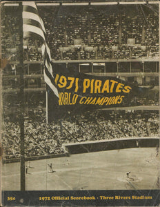 1972 Cubs @ Pittsburgh Pirates Scorebook (Scored) Last R Clemente Season