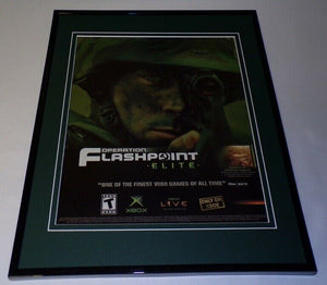 Operation Fastpoint Elite 2005 Xbox Framed 11x14 ORIGINAL Advertisement