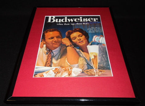 1959 Budweiser Beer 11x14 Framed ORIGINAL Vintage Advertisement