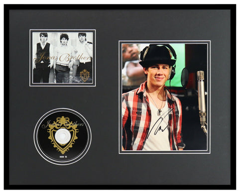 Nick Jonas Signed Framed 16x20 Jonas Brothers CD & Photo Display AW