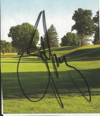 Steve Lowery Signed Golf Program Page PGA