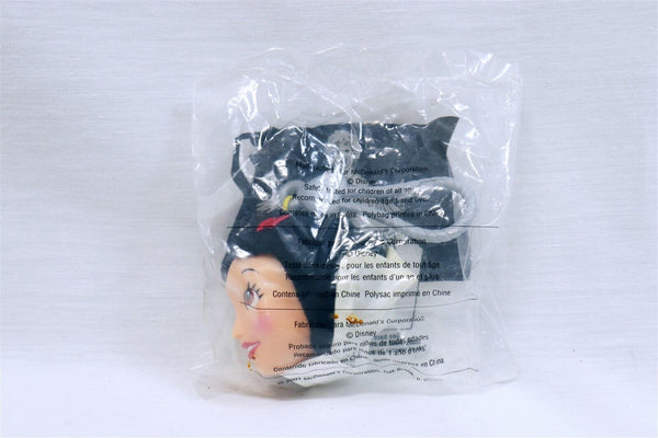 NEW SEALED 2001 McDonald's Snow White Head Plush Backpack Clip