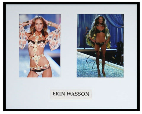 Erin Wasson Signed Framed 16x20 Lingerie Photo Set AW 