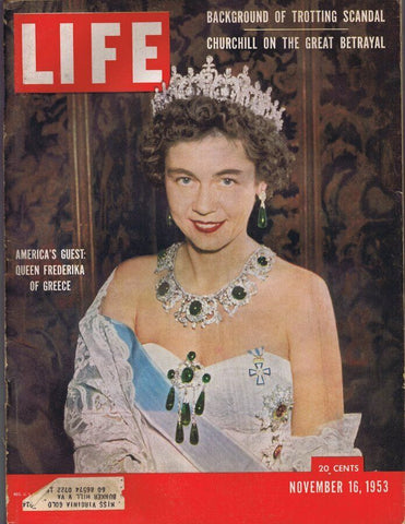 ORIGINAL Vintage Life Magazine November 16 1953 Queen Frederika of Greece