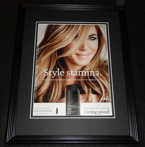 Jennifer Aniston 2014 Sephora Living Proof Framed 11x14 ORIGINAL Advertisement