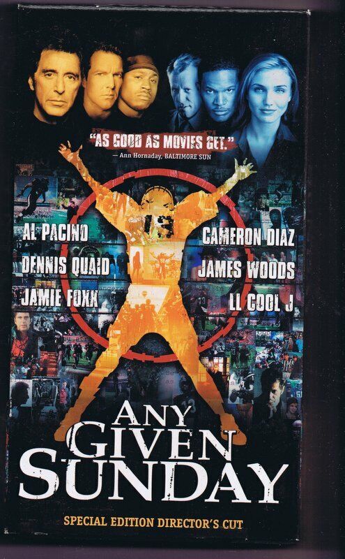 Any Given Sunday (1999) VINTAGE VHS Cassette 