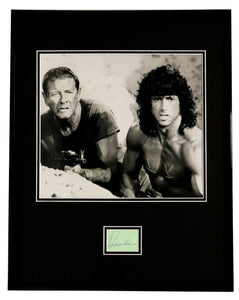 Richard Crenna Signed Framed 16x20 Photo Display RR LOA Rambo