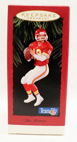 VINTAGE 1995 Hallmark Keepsake Christmas Ornament Joe Montana Chiefs