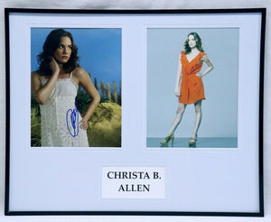 Christa B Allen Signed Framed 16x20 Photo Set AW Revenge 13 Going on 30