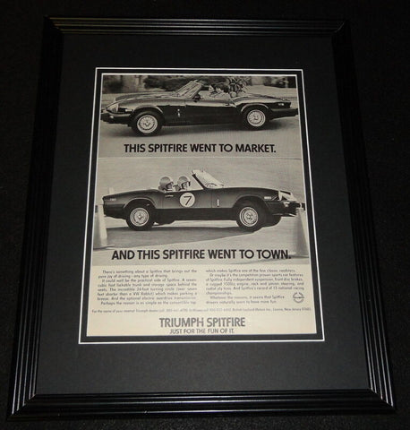 1979 Triumph Spitfire Framed 11x14 ORIGINAL Advertisement