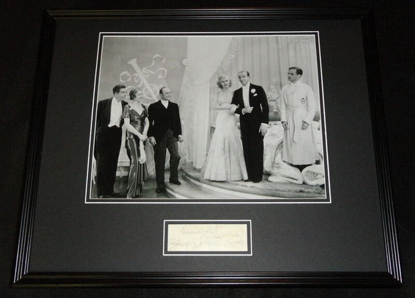 Edward Everett Horton Signed Framed 16x20 Photo Display JSA