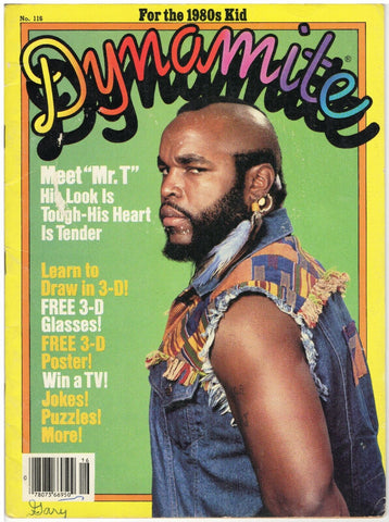 ORIGINAL Vintage 1983 Dynamite Magazine #116 Mr T A-Team 