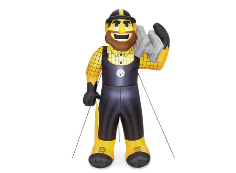 NEW SEALED Pittsburgh Steelers Steely McBeam 7 Foot Inflatable Mascot with Light