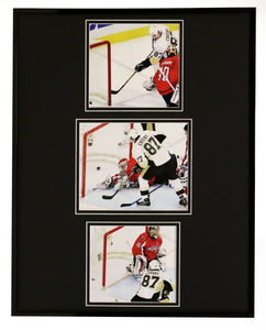 Sidney Crosby 2009 Playoff Goal vs Capitals Framed 16x20 Photo Set Penguins