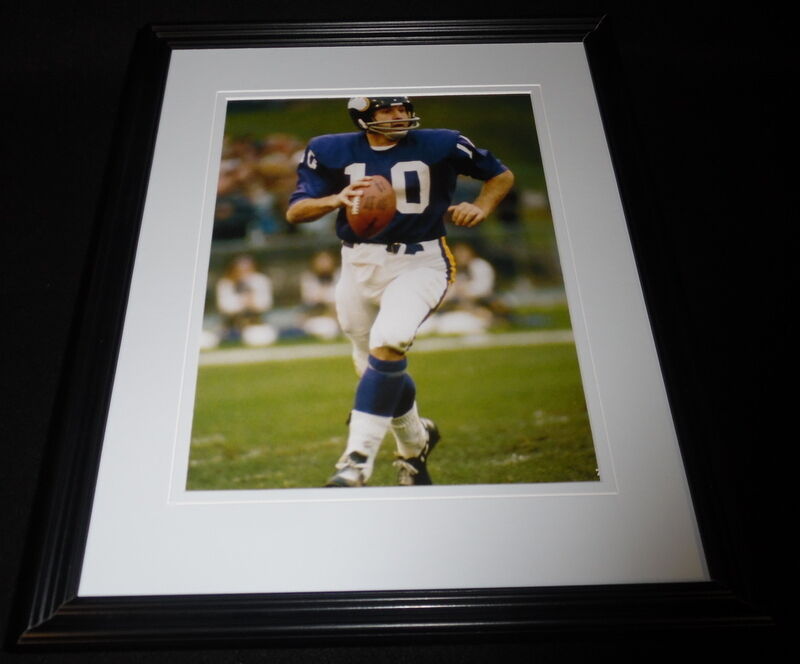 Fran Tarkenton Framed 11x14 Photo Display Minnesota Vikings