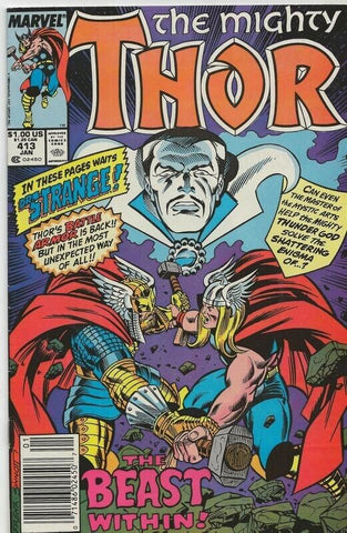 Mighty Thor #413 ORIGINAL Vintage 1990 Marvel Comics 