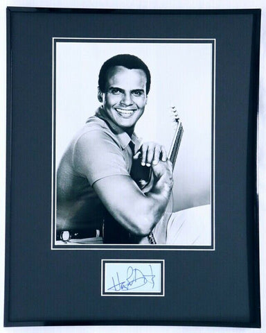 Harry Belafonte Signed Framed 16x20 Photo Display JSA C