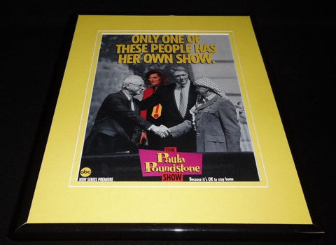 Paula Poundstone Show 1993 ABC Framed 11x14 ORIGINAL Advertisement