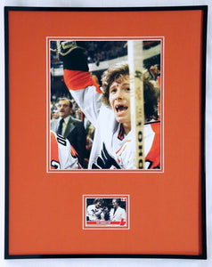 Bobby Clarke Signed Framed 16x20 Toothless Photo Display Flyers