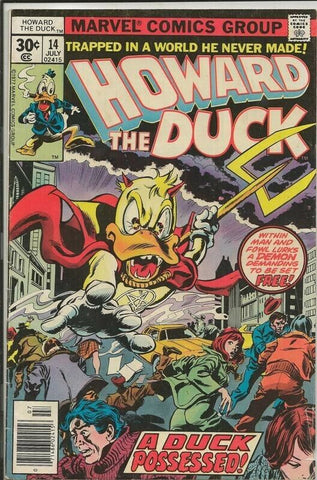 Howard the Duck #14 ORIGINAL Vintage 1977 Marvel Comics 1st Dr Reich