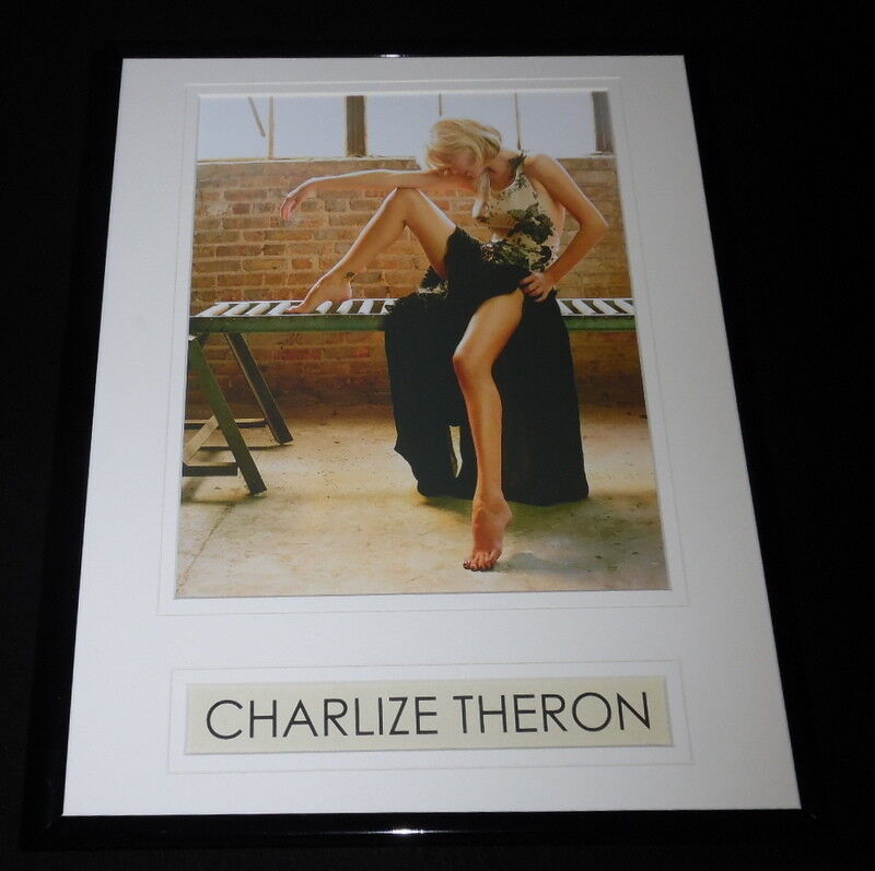 Charlize Theron Leggy Framed 11x14 Photo Display 