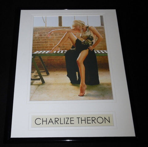 Charlize Theron Leggy Framed 11x14 Photo Display 