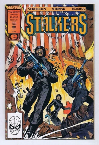 Stalkers #2 ORIGINAL Vintage 1990 Marvel Comics 