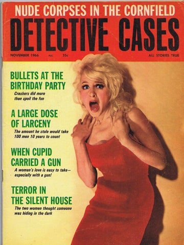 ORIGINAL Vintage November 1966 Detective Cases Magazine GGA