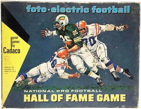 ORIGINAL Vintage Cadaco Foto Electric Hall of Fame Football Game