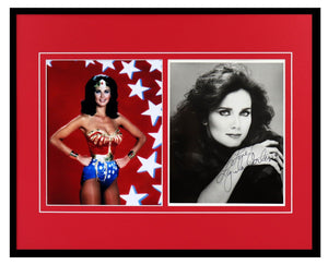 Lynda Carter VINTAGE Signed Framed 16x20 Photo Set Wonder Woman