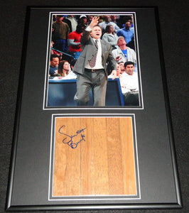 Coach Scott Brooks Signed Framed 12x18 Floorboard + Photo Display Thunder TCU 