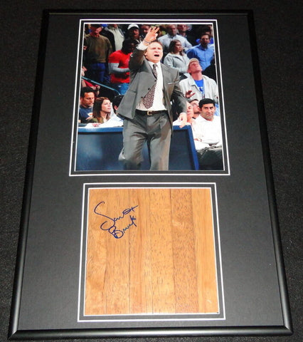 Coach Scott Brooks Signed Framed 12x18 Floorboard + Photo Display Thunder TCU 