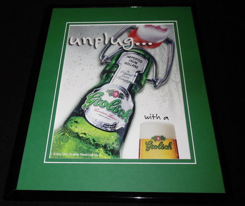 2005 Grolsch Lager Beer 11x14 Framed ORIGINAL Advertisement 