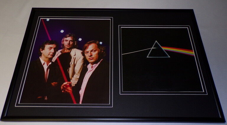 Pink Floyd Framed 12x18 Photo & Dark Side of the Moon Set