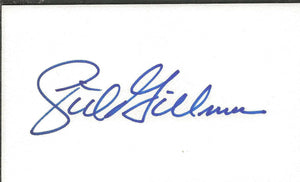 Coach Sid Gillman Signed 3x5 Index Card Chargers