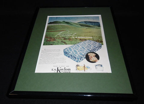 1951 US Koylon Foam 11x14 Framed ORIGINAL Vintage Advertisement