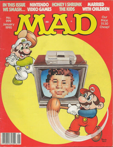 ORIGINAL Vintage Jan 1990 Mad Magazine #292 Super Mario Bros Nintendo