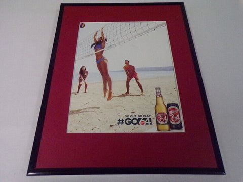 2013 Miller 64 Beer / Volleyball Framed 11x14 ORIGINAL Vintage Advertisement