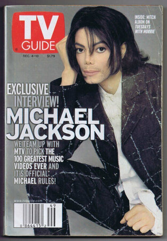 ORIGINAL Vintage December 4 1999 TV Guide No Label Michael Jackson