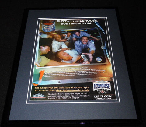 2006 Icehouse Beer 11x14 Framed ORIGINAL Vintage Advertisement