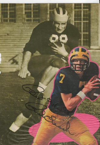 Rick Leach Signed Vintage Magazine Photo Michigan